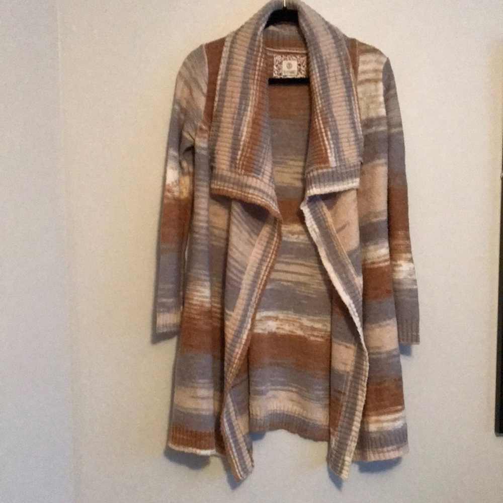 Element Eden striped open wrap cardigan